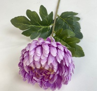 Fleur de chrysanthème artificielle de qualité supérieure fleurs en soie violettes pour l'obtention du diplôme à la maison fête des mères nouvel an décor de mariage