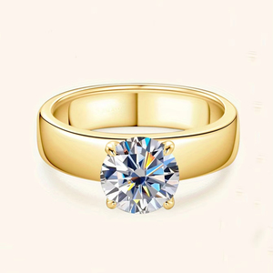 Bagues de Mariage et de Fiançailles en Argent Sterling Style <span class=keywords><strong>Luxe</strong></span> pour Hommes et Femmes avec Diamant et Moissanite, Bijoux de Mariage - Product Image 1