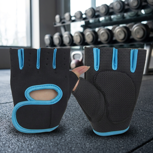 Custom Logo Neoprene Half Finger Weight Lifting Gym Fitness Gloves Wholesale Unisex for Men and Women Outdoor Home - Product Image 4