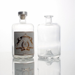Bouteilles vides en verre, <span class=keywords><strong>bouteille</strong></span> fantaisie en verre pour whisky, Vodka, Gin, alcool - Product Image 5