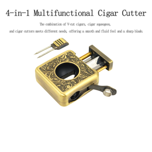 Nouveau design de haute qualité, coupe-cigares quatre-en-un, coupe-cigares, accessoires pour cigares, guillotine à cigares, cadeau pour homme - Product Image 3