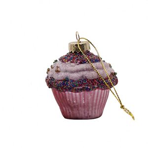 Los Últimos Adornos Navideños de Cristal para el Hogar, Bellamente Diseñados, Deliciosos Adornos de Cristal con Forma de Pastel para el Árbol de Navidad - Product Image 1