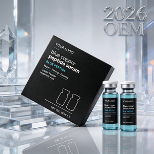 Sérum facial au peptide bleu GHK Cu de haute qualité, formule bio-affinante et apaisante, apaise les sensibilités, améliore l'absorption cutanée - Product Image 1