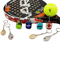 Raket Pickleball Wsnbwye 14mm Hombre Cover llaveros Hadiah Anime Raket Dragon Shifter Gantungan Kunci Olahraga