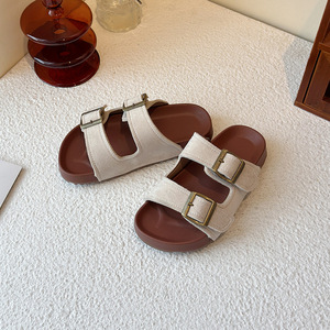 Sandalias de Verano para Niñas, <span class=keywords><strong>Chanclas</strong></span> de Suela Gruesa con Cierre de Hebilla, Pantuflas de Moda Casual para la Playa - Product Image 3