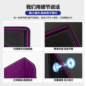 Boîte de rangement verticale pour cartes de jeu de société Magic: The Gathering Commander <span class=keywords><strong>MTG</strong></span> en cuir PU - Product Image 2