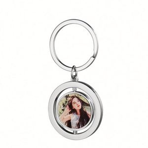 Free Design Custom Key Chain Promotional 360 Degree Rotate Souvenir Keychain Bag Car Keychain Metal Spinning Keychain - Product Image 1