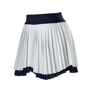 Falda pantalón plisada de doble capa para mujer, diseño irregular, efecto dos piezas, de secado rápido, antiexposición, para deportes de primavera, verano y otoño. - Product Image 2