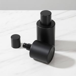 Flacon de parfum en verre à vaporisation fine de mode moderne 30ml/50ml/100ml Noir mat Cylindrique Marque <span class=keywords><strong>Bo</strong></span> Fang Province du Jiangsu Original - Product Image 2