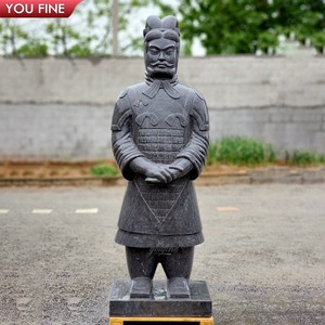 Statue de <span class=keywords><strong>guerriers</strong></span> en terre cuite de marbre grandeur nature <span class=keywords><strong>chinois</strong></span> d'extérieur personnalisée - Product Image 5