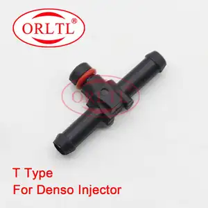 ORLTL 10 pcs/bag Common Rail Injector Solenoid Valve Return Oil Backflow Pipe Connector T Type OR7054 For Denso