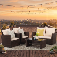 Ensemble de meubles de jardin Willow, meubles d'extérieur adaptés aux cours, balcons et terrasses