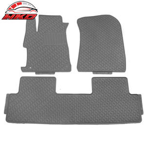Alfombrillas de látex para Honda Civic 4 puertas 2012-2015, color gris, para todo tipo de clima, estilo OEM, impermeables. - Product Image 1