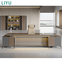 Bureau de direction convertible en bois sur mesure fabriqué en Chine par Liyu, mobilier de haute qualité pour les professionnels