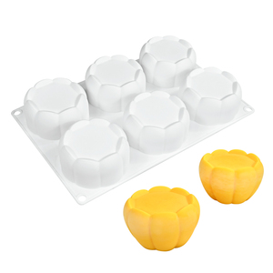 Molde de silicona 3D con 6 cavidades en forma de grano de café para mousse, pasteles, helados, chocolate y jabón, para repostería DIY y uso industrial, bandeja de horneado - Product Image 4