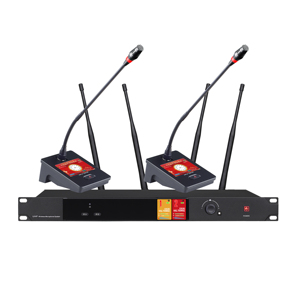 EIFMUSES 200M New Arrival Conference Mic Wireless Microphone Professional Condenser Microphone 2-<b>Channel</b> for Meeting 560-614MHz - Product Image 2