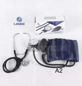 LANNX A2 prezzo commerciale medico aneroide muslimexsiometro di alta qualità portatile manuale Monitor della pressione sanguigna Set