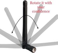 Antenne en caoutchouc à gain élevé 3dBi, double bande 2,4 GHz 5,8 GHz, connecteur personnalisé, antenne WiFi