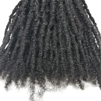Jiffy Hair 2024 Nouvelle Extension de Dreadlocks à Texture 100% Cheveux Humains, Locs Crépues et Bouclées, Cheveux Africains Originaux