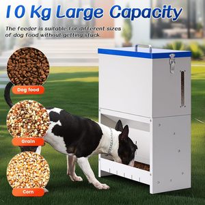 JH-Mech 25L Otomatik Köpek Maması Büyük Irk Dış Mekan Köpek Maması Dağıtıcısı Galvaniz Çelik Otomatik Köpek Maması Dağıtıcısı - Product Image 3