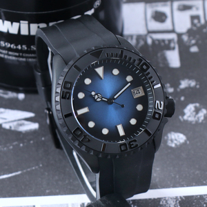 Montre MINUTETIME pour homme, personnalisée SKX007 <span class=keywords><strong>SKX009</strong></span> NH35, mouvement automatique de luxe, étanche, cadran noir bleu lumineux - Product Image 5