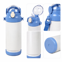 Promotion : Bouteille isotherme personnalisable en acier inoxydable avec paille, vierge pour sublimation, pour le voyage, le sport et l'extérieur, idéale comme cadeau ou pour l'eau.