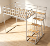 Lit mezzanine modulaire 4040 4080 avec profilés en aluminium série 6000, cadre à rainures en T, style industriel, pour dortoirs étudiants personnalisés