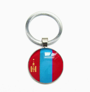 Cadeaux promotionnels pour clients professionnels <span class=keywords><strong>Jordan</strong></span> : Porte-clés en métal avec dôme en verre transparent, motif drapeau de pays du monde, breloque décorative pour sac - Product Image 6