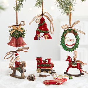 Nueva Decoración Navideña Tridimensional Retro para Colgar en el Árbol, Colgante de Resina con Campana, Regalo para Decoraciones Navideñas - Product Image 1