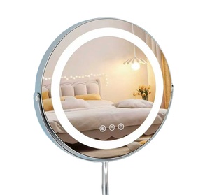 <b>Makeup</b> <b>Mirror</b> <b>with</b> <b>Light</b> Desktop LED <b>Light</b> Rotating Charging <b>Mirror</b> Internet Famous Bedroom Intelligent Fill <b>Light</b> <b>Mirror</b> - Product Image 4