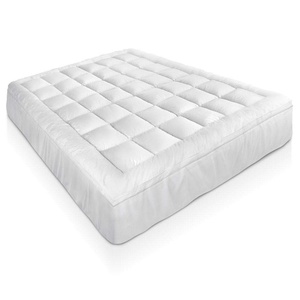 Lit de plumes ultra <span class=keywords><strong>en</strong></span> peluche de 5cm d'épaisseur <span class=keywords><strong>en</strong></span> <span class=keywords><strong>duvet</strong></span> d'hôtel sur-matelas matelassé avec tissu <span class=keywords><strong>en</strong></span> coton 300TC - Product Image 1
