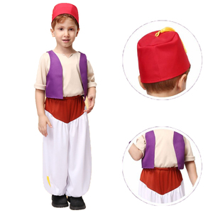 Costume de cosplay <span class=keywords><strong>Aladin</strong></span> et la lampe magique Nouveau costume d'<span class=keywords><strong>Aladin</strong></span> pour garçons Spectacle de scène - Product Image 2