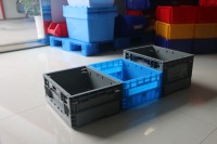 NEXARA Caisses pliantes en plastique peu encombrantes Solution de stockage pliable compacte
