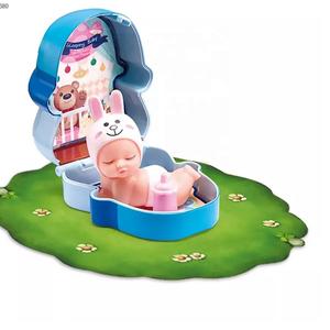 Pretty Girl Fashion Blue Mushroom Juguetes <span class=keywords><strong>de</strong></span> plástico Cute Lying Mini Baby Doll - Product Image 4