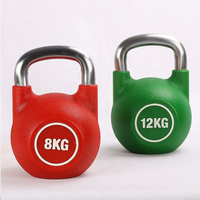 Kettlebell de compétition en PU pour musculation et entraînement de force, équipement de fitness très demandé pour clubs de sport commerciaux