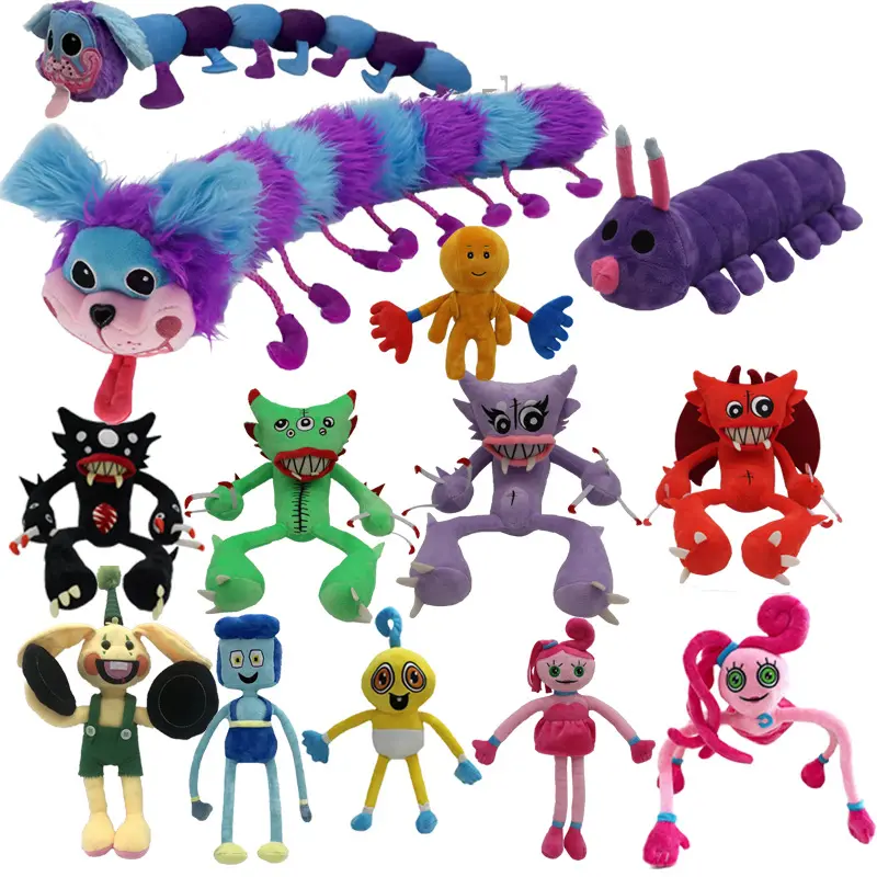 Produttori all'ingrosso 12 stili di wuggy Playtime spider caterpillar peluche giochi di cartoni animati bambole che circondano bambini