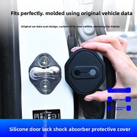 Couvre-serrure de porte de voiture de luxe, protection antichoc en gel de silicone, ajustement universel, réduit le bruit et prévient la rouille