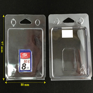 Temizle tek kullanımlık PVC/PET kapaklı plastik Blister ambalaj için hafıza kartı - Product Image 6