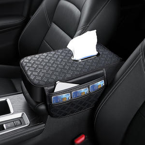 Accoudoir universel pour console centrale avec poche, porte-mouchoirs, support de téléphone, organisateur de rangement, boîte d'accoudoir de <span class=keywords><strong>voiture</strong></span> - Product Image 1