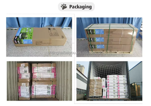 भारी शुल्क अविनाशी कुत्ते क्रट स्टील से बचने के सबूत इनडोर डबल दरवाजे उच्च चिंता पिंजरे केनेल पहियों के साथ - Product Image 6