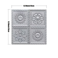 Papier peint auto-adhésif 3D en mousse XPE, design floral rustique pour chambres et salons, imperméable et résistant à l'humidité