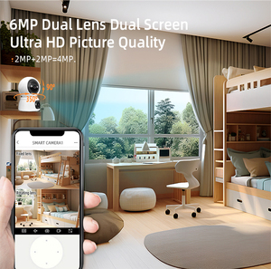 Không dây tuya Wifi camera HD thông minh IP camera trong nhà CCTV 3MP + 3MP ống kính kép âm thanh bé Màn hình 2024 nhà an ninh - Product Image 2