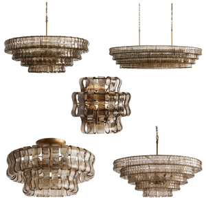 Trang trí nội thất hiện đại vòng mặt dây chuyền thủy tinh đèn phòng ăn phòng khách sang trọng đèn chùm - Product Image 1