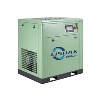 Compresseur d'air industriel à vis LISHAN, refroidi par air, certifié CE, petit, stationnaire, 37 kW, 50 CV, 220 V monophasé, lubrifié, mini