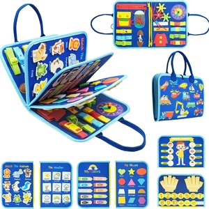 Tablero de aprendizaje de fieltro educativo personalizable, tablero sensorial para bebés, juguetes educativos Montessori para niños pequeños, tablero de actividades de fieltro para niños - Product Image 2