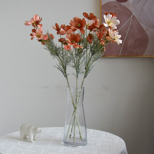 <span class=keywords><strong>Fiore</strong></span> Artificiale di Seta Galsang Cosmos con 6 Teste, Bouquet da Tavolo Gerbera, Ornamento per Soggiorno, Decorazione Fotografica - Product Image 4
