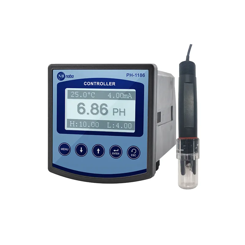 수영장 pH 측정기 온라인 pH 계측기 PH-1186 산업 폐수 처리를 위한 온라인 pH 측정기 중국산