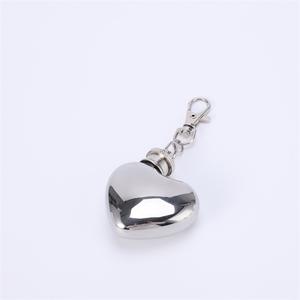 Mini Petaca de Acero Inoxidable en Forma de Corazón de 3 oz, Colgante para Llavero, Adorno de Amor, Venta al por Mayor, para Camping, Bebés, EDC - Product Image 2