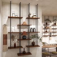 Étagère de chambre suspendue en aluminium, design minimaliste moderne, multi-niveaux, résistante à l'humidité, construction sans dossier