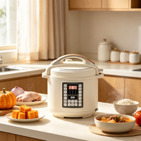 Cuisinière à pression électrique 6L 1000W 220V en acier inoxydable, multicuiseur numérique 10-en-1 avec minuterie 24H CE